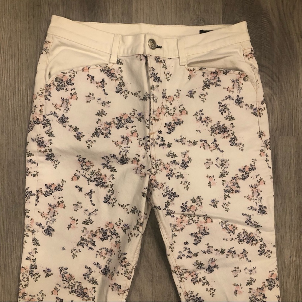 RAG & BONE Micro Floral Straight Leg Jeans Size 31 - Picture 3 of 8